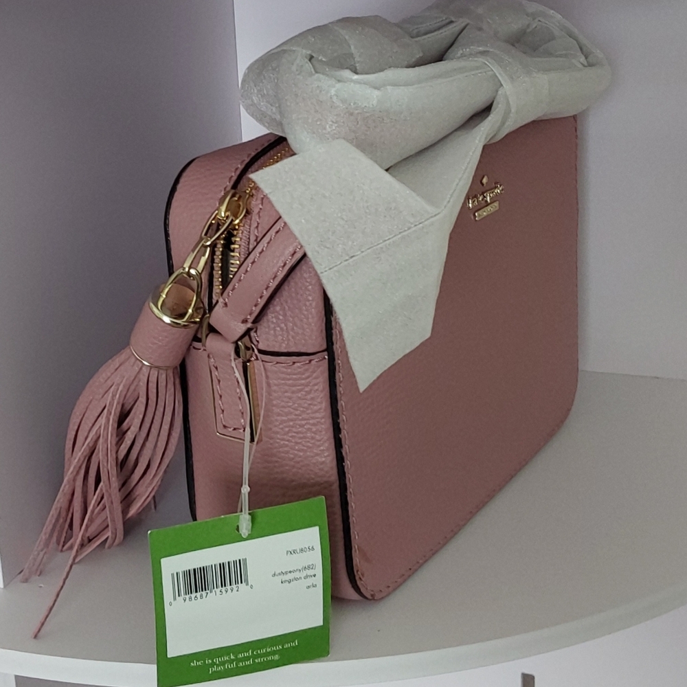 Kate Spade Blush Pink Camera Crossbody Bag With Gold Hardware - Picture 3 of 7